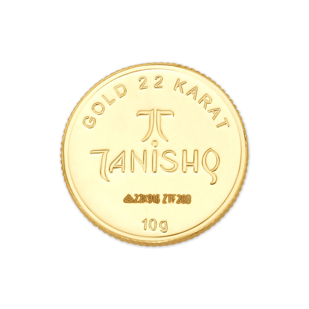 10 gram 22 Karat Gold Coin with the Blessings of Ma Lakshmi