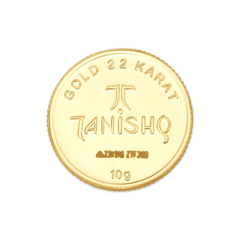 10 gram 22 Karat Gold Coin with the Blessings of Ma Lakshmi