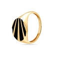 14 KT Yellow Gold Bold Stripes Ring,,hi-res image number null