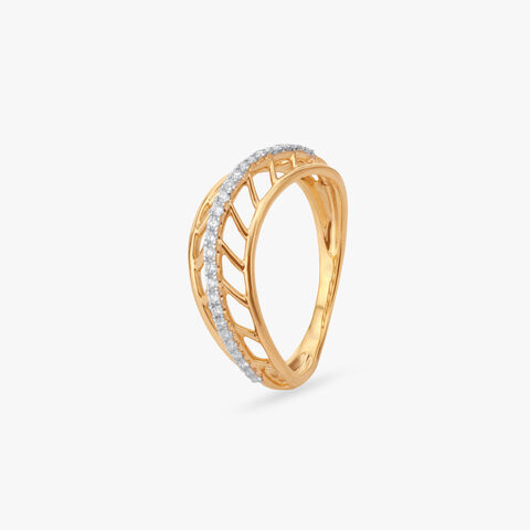 Twist Lattice Diamond Ring