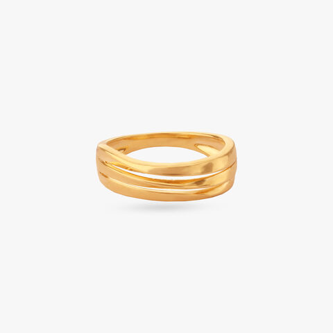 Twin Arc Gold Ring