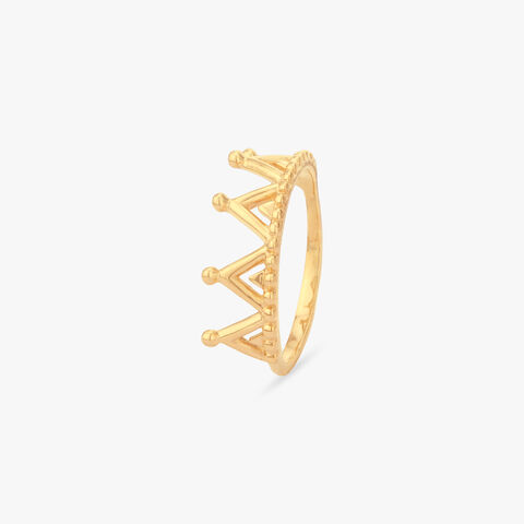 Majestic Crown Gold Ring