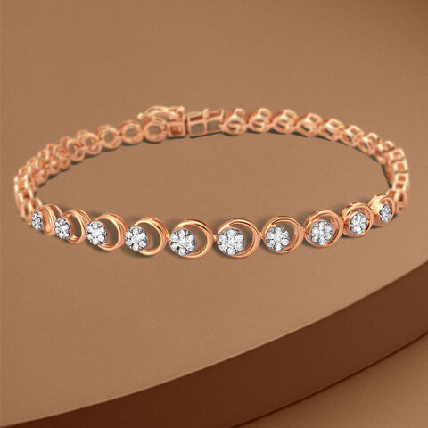 Celestial Diamond Crescent Bracelet