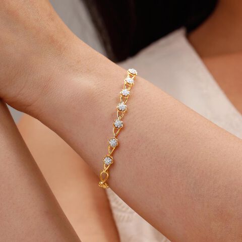Delicate Drop Diamond Bracelet