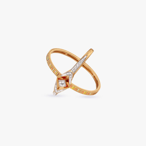 Radiant Ember Diamond Ring