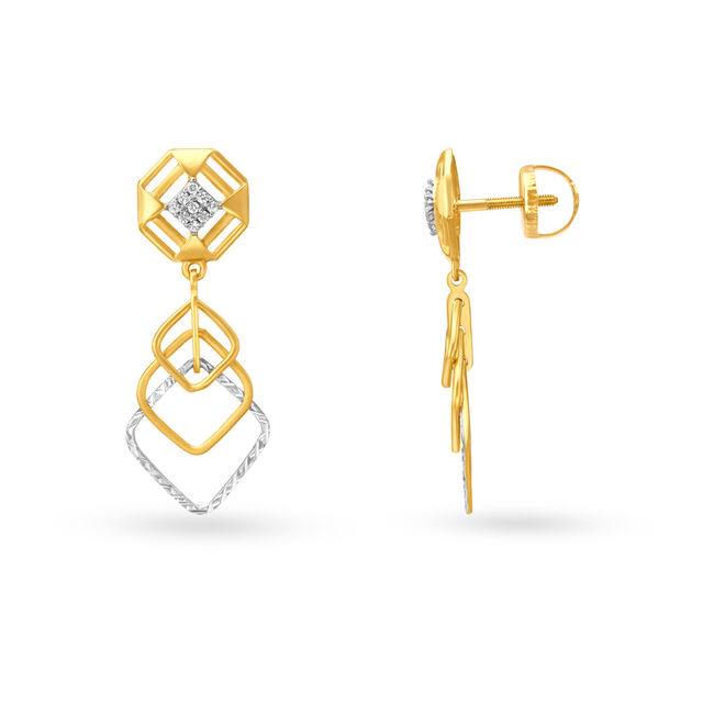 Eclectic Gold Drop Earrings,,hi-res image number null