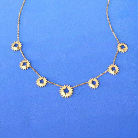 Delicate Radiant Gold Necklace
