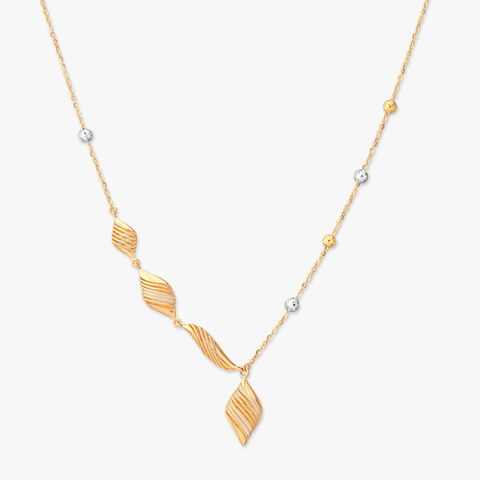 Fluid Rhythm Gold Necklace Set