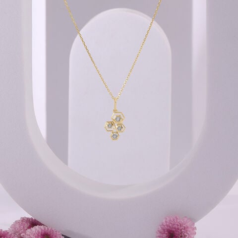 Honeycomb Radiance Diamond Pendant