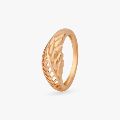 Gilded Foliage Gold Ring