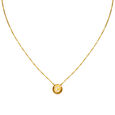 Letter C Gold Pendant with Chain For Kids,,hi-res image number null