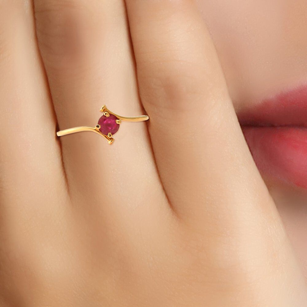 Ruby diamond ring tanishq shop