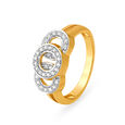 Dazzling Circlets Gold and Diamond Finger Ring,,hi-res image number null