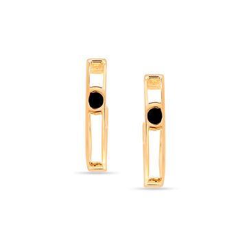 14 KT Yellow Gold Charming Sleek Stud Earrings