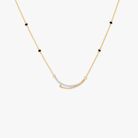 Lunar Arc Diamond Mangalsutra