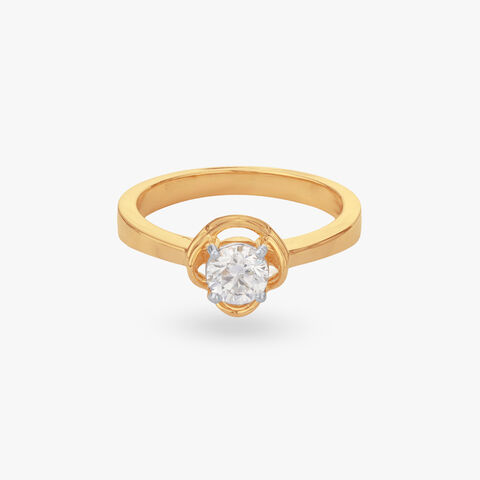 Eternal Flame Solitaire Ring