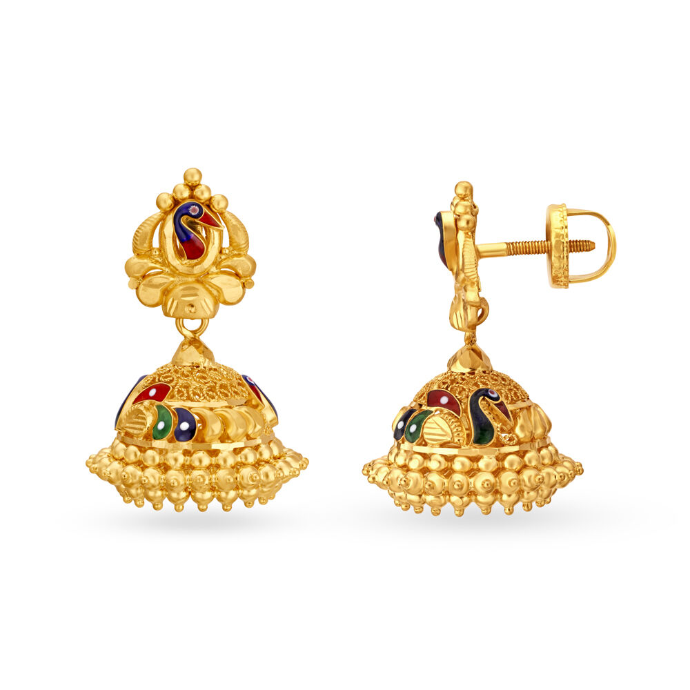 Tanishq peacock earrings sale
