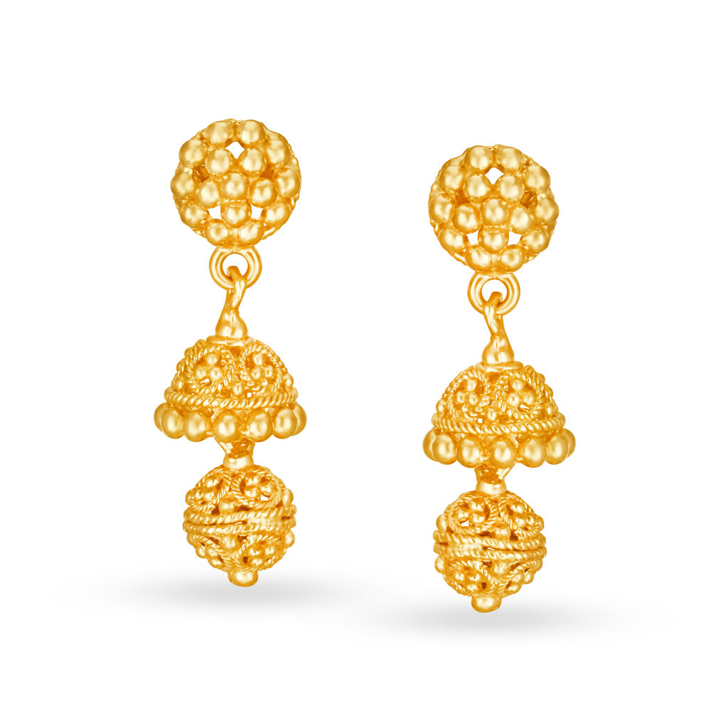 Tanishq top traditional earrings