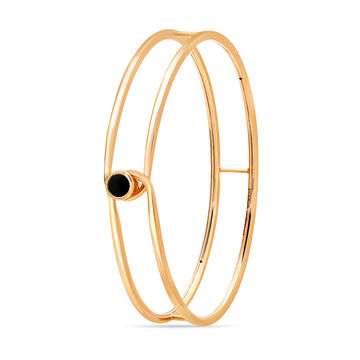 14 KT Yellow Gold Sophisticated Bangle
