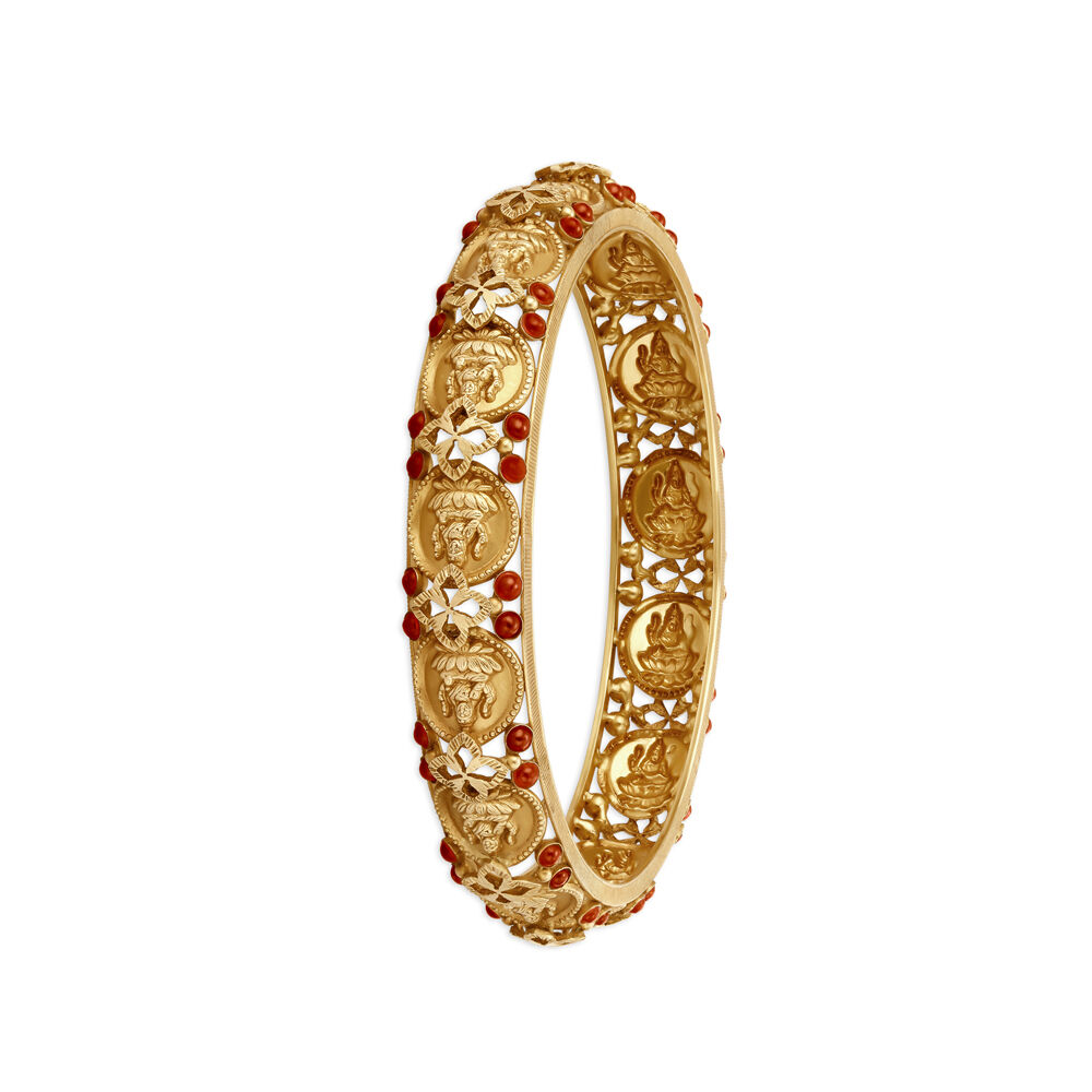 Lakshmi Kasu Gold Bangle Tanishq Online Store