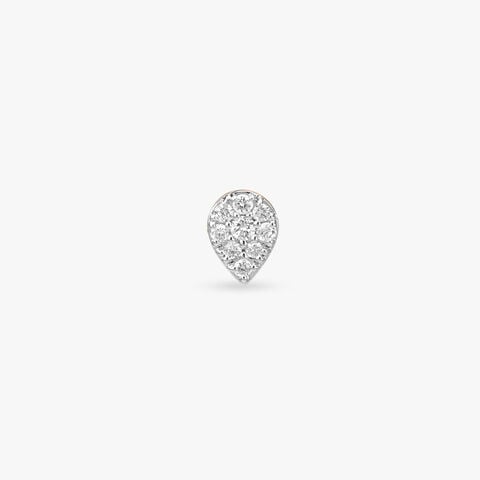 Starlit Teardrop Diamond Nose Pin