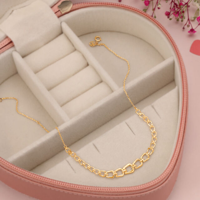 Square Symphony 14KT Yellow Gold Necklace/Choker