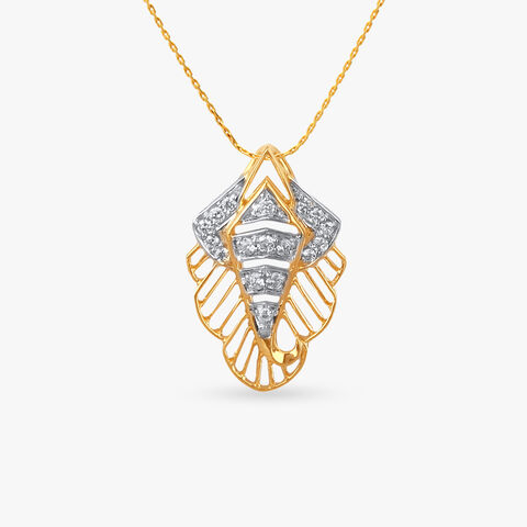 Sacred Ganesha Diamond Pendant