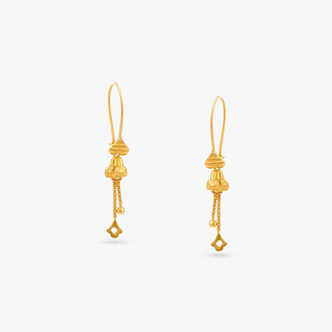 Gilded Harmony Gold Hoop Earrings