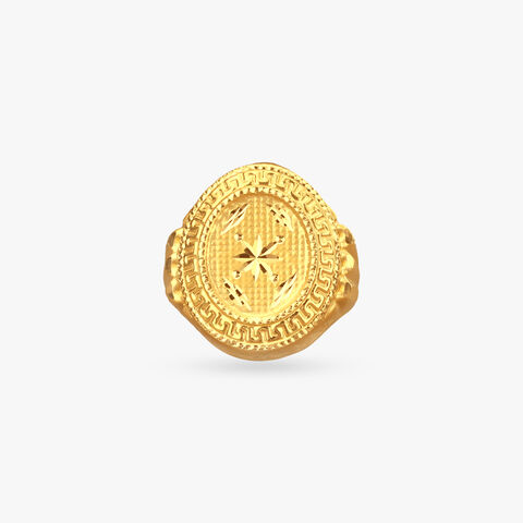Imperial Dial Gold Ring for Men