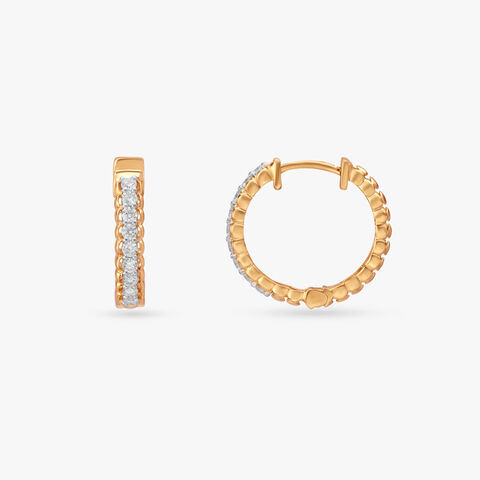 Eternity Diamond Hoop Earrings