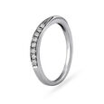 Gleaming Platinum Finger Ring,,hi-res image number null