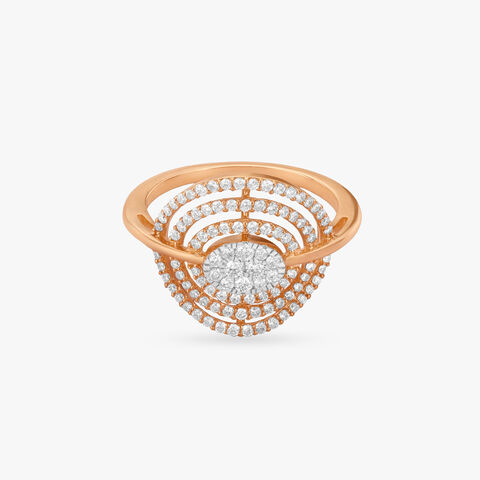 Stellar Ripple Diamond Ring