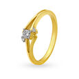 Charming Three Stone Diamond Finger Ring,,hi-res image number null