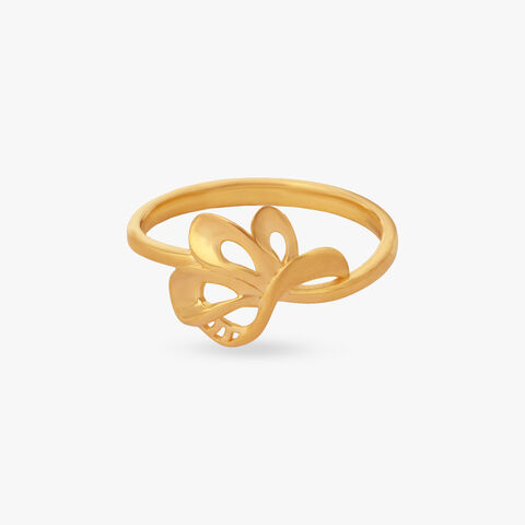Flowing Ribbon Gold Ring alternate view 1