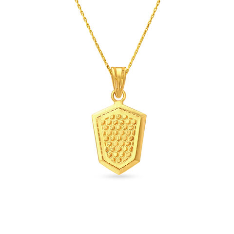 Lord Ganesha Engraved Men's Laser Cut Pendant