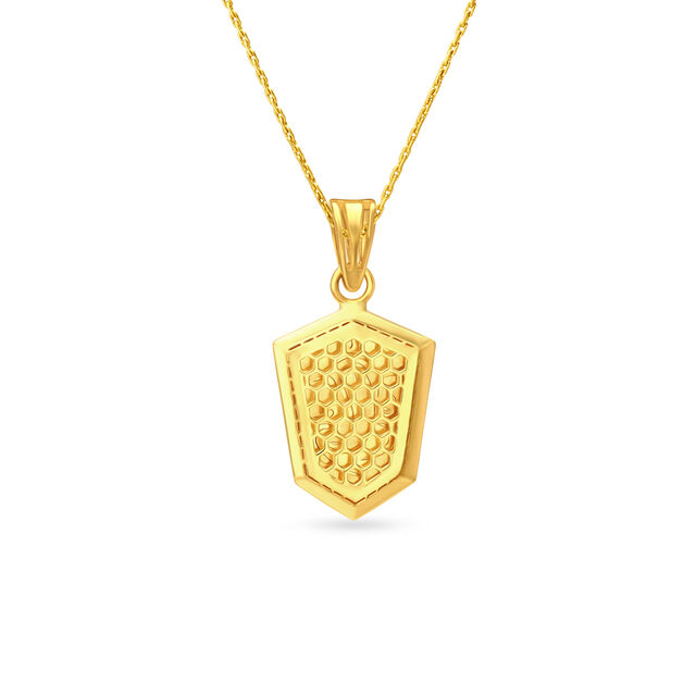 Lord Ganesha Engraved Men's Laser Cut Pendant,,hi-res image number null
