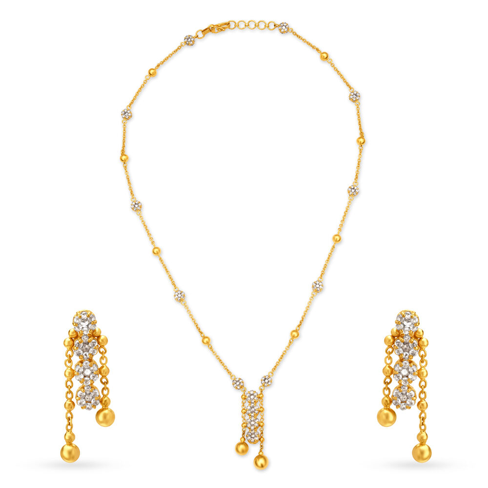 Tanishq 2025 dainty necklace