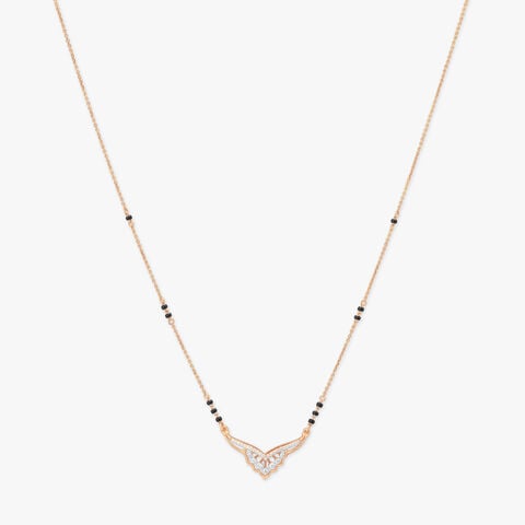 Winged Bloom Diamond Mangalsutra