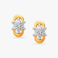 Sparkling Floral Diamond Stud Earrings,,hi-res image number null