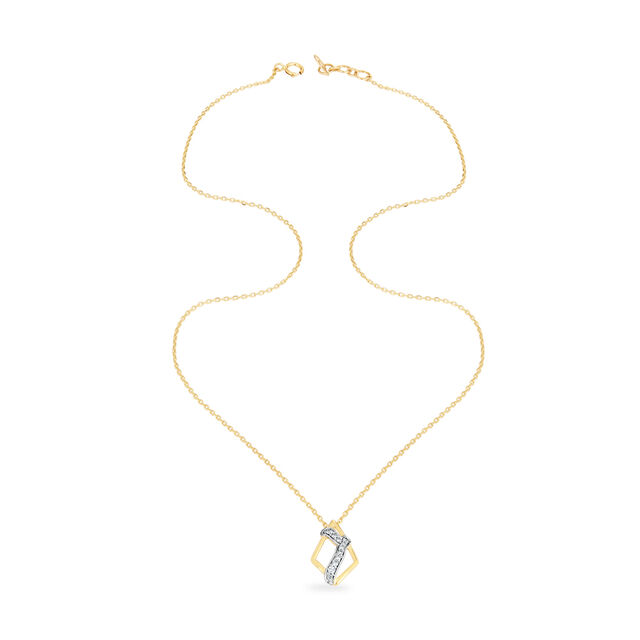 14KT Yellow Gold Glam Gala Pendant with Chain,,hi-res image number null