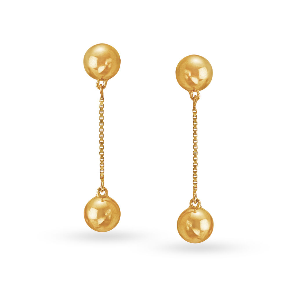 Earrings gold design sui dhaga deals