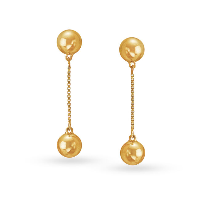 Sophisticated Gold Drop Earrings,,hi-res image number null
