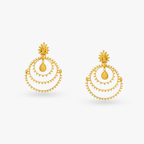 Exquisite Gold Drop Earrings