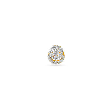 Ethereal Gold and Diamond Nose Pin