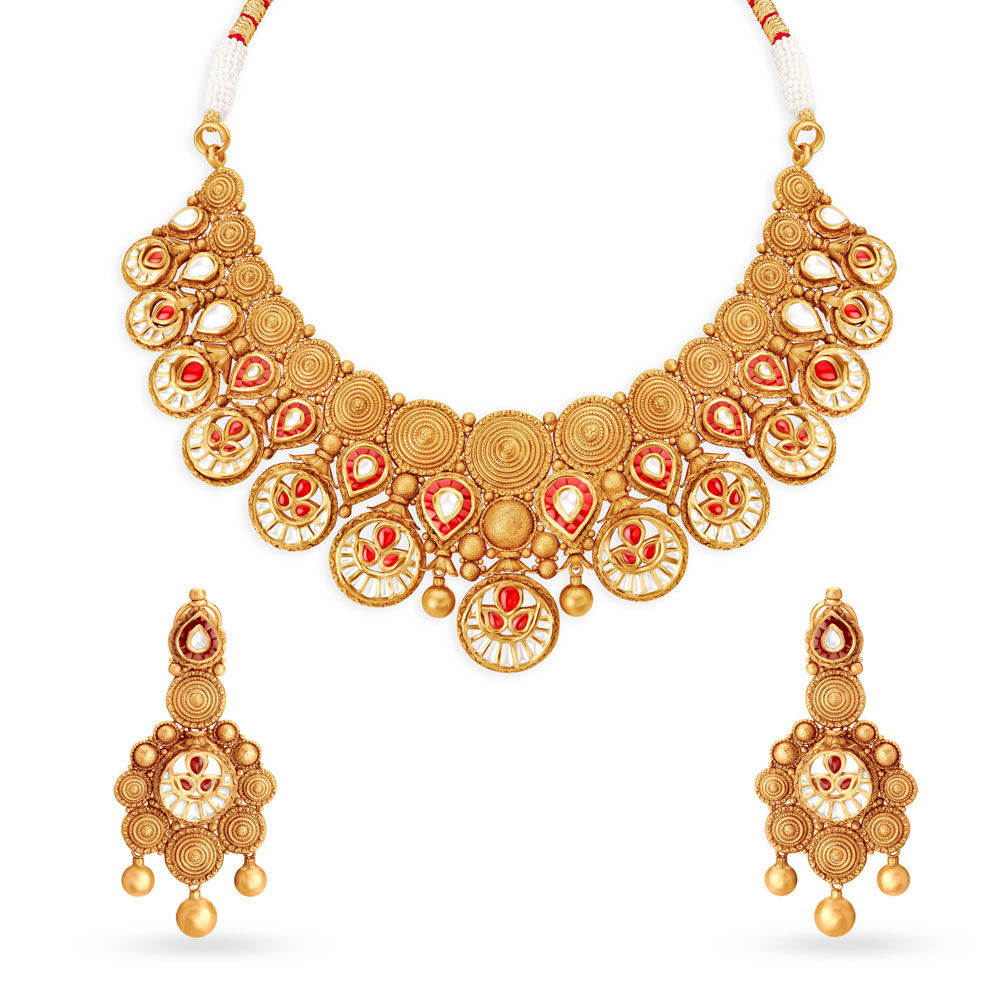 Antique gold jewellery tanishq shop