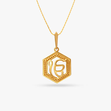 Radiant Ik Onkar Pendant