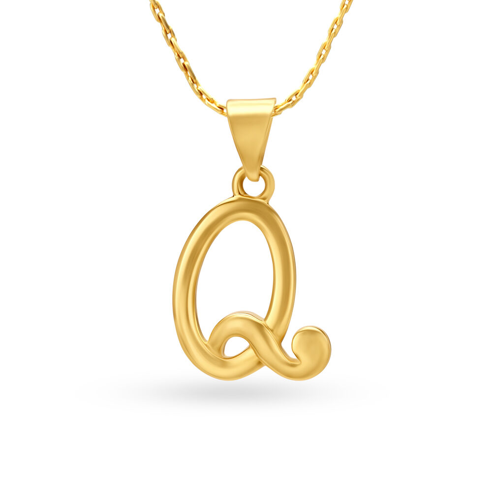Alphabet Q Pendant