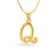 Alphabet Q Pendant,,hi-res image number null