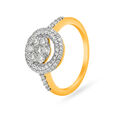 Scintillating 18 Karat Yellow Gold And Diamond Cluster Ring,,hi-res image number null