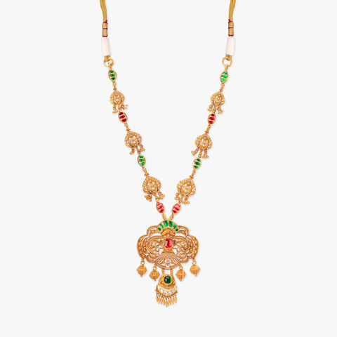Floral Chant Gold Necklace set